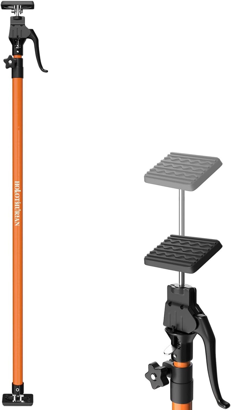 Holothurian Cabinet Jack Support Pole, 49.2-114.2 inches Third Hand Tools Adjustable Support Pole, 3rd Hand Support System for Upper Cabinet Installation, 154 LB Capacity, 1-Pack - Image 1